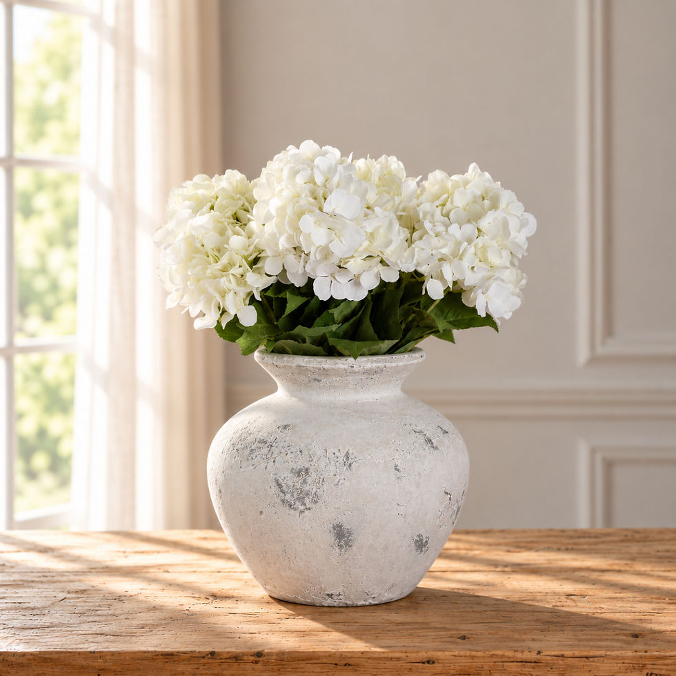 Darcy Antique White Vase 31 × 31 × 30 cm