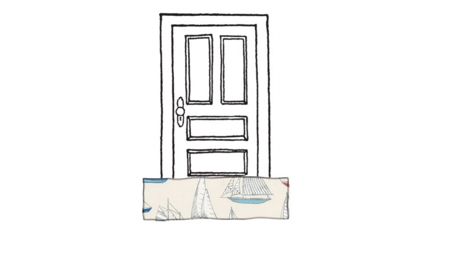 fryetts ocean yachts white door draught excluder
