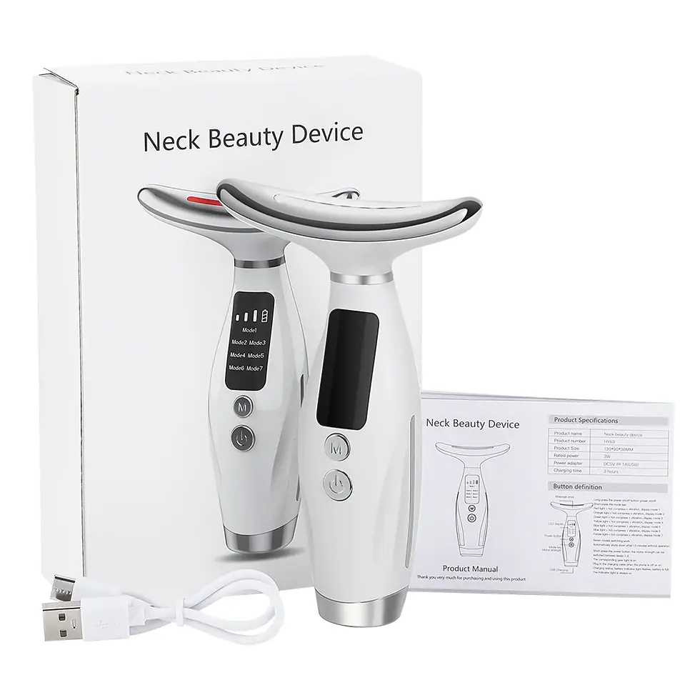 Thumbnail: 7-Color LED Face & Neck Lifting Massager