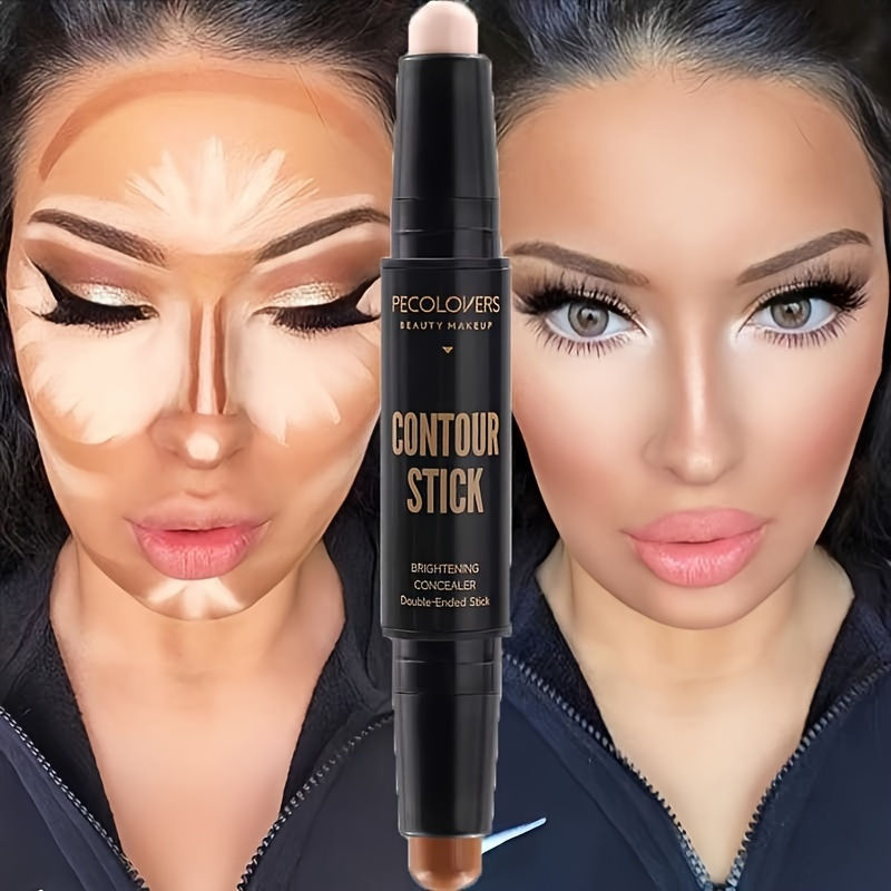 Contouring Stick with Double-headed Concealer Highlighter for Three-dimensional