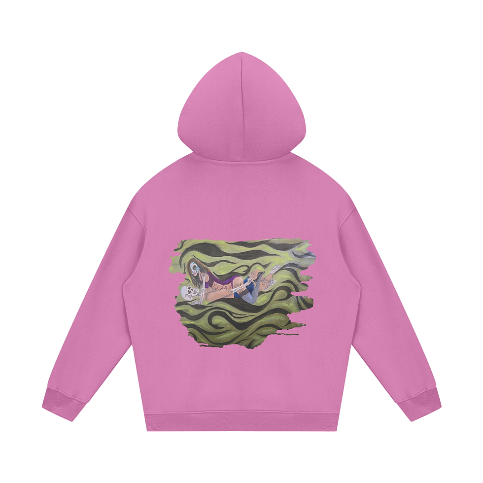 Thumbnail: Streetwear Unisex Fleece Hoodie LaLa Land
