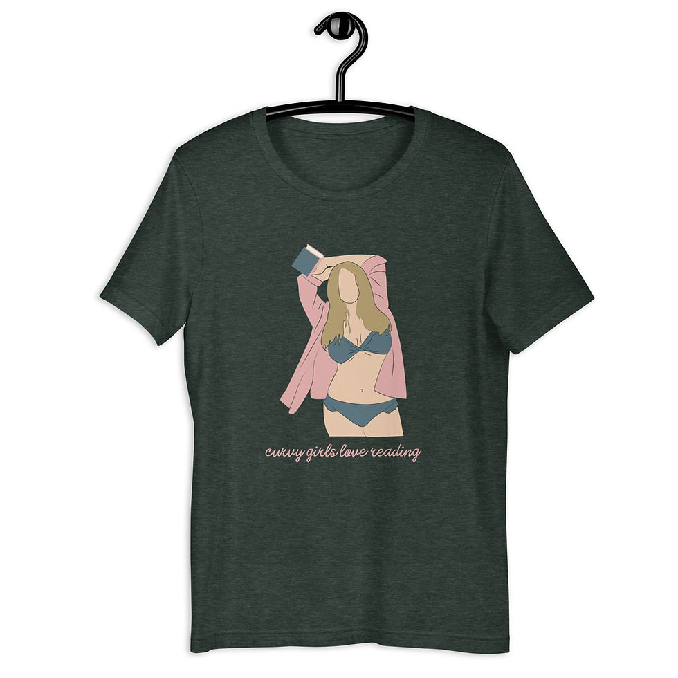 Thumbnail: Curvy Girls Love Reading T-Shirt