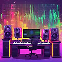 _Create an image showcasing music produc