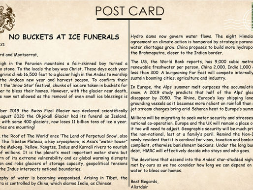 NO BUCKETS AT ICE FUNERALS