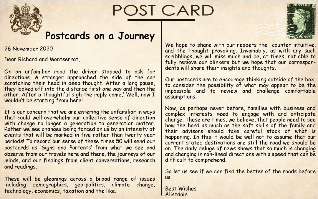 POSTCARDS ON A JOURNEY