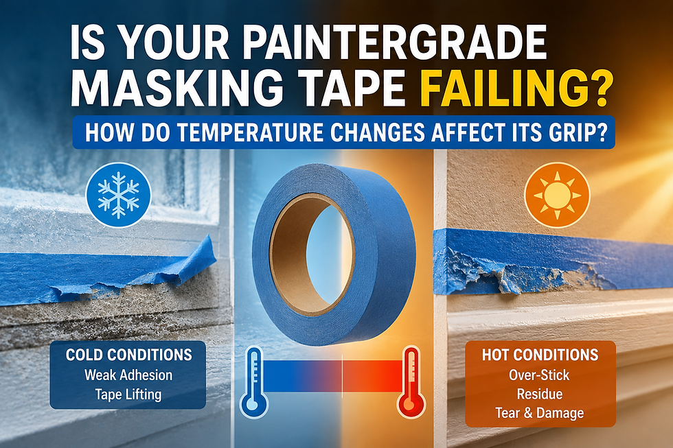 Is Your Paintergrade Masking Tape Failing? How Do Temperature Changes Affect Its Grip?