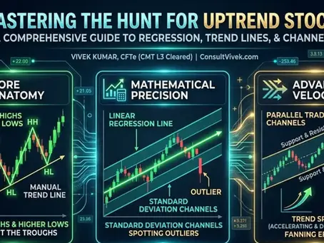 Identifying Winning Uptrend Stocks: A Guide to Regression, Trend Lines, and Channels