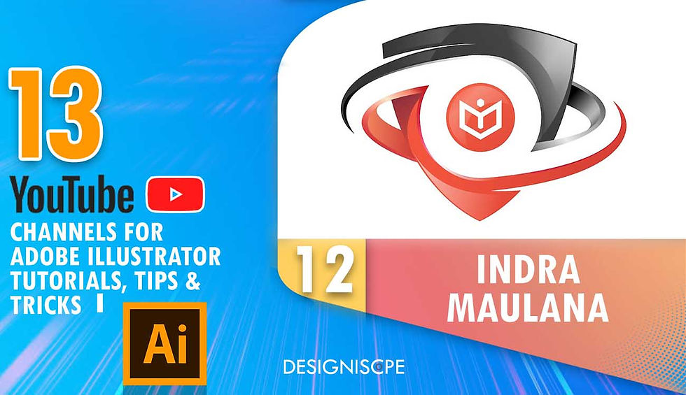 Indra Maulana - 13 YouTube Channels For Illustrator Tutorials, Tips & Tricks