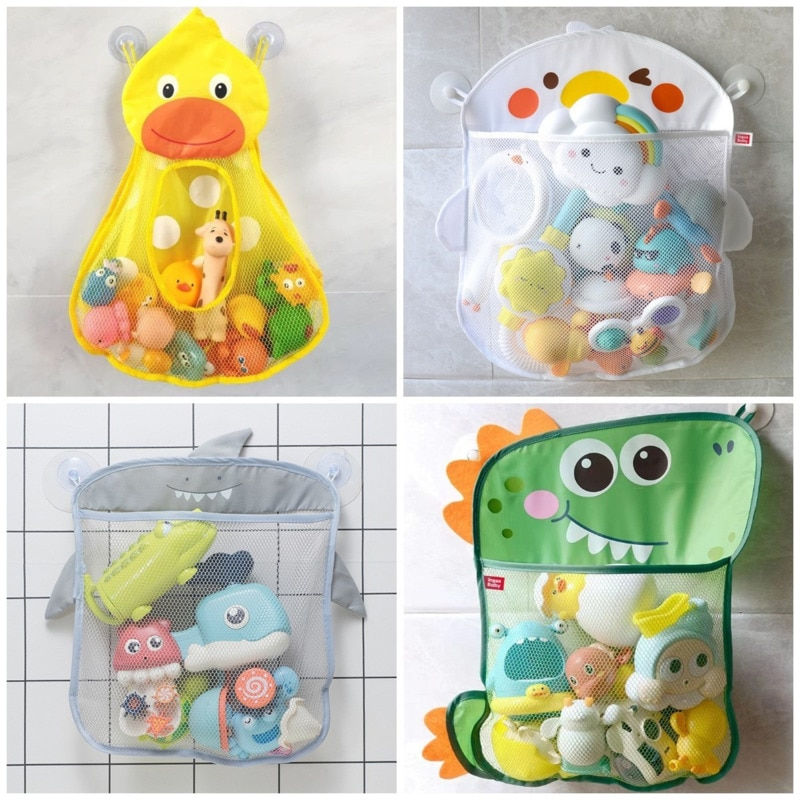 Keep Your Bathroom Organized With These Animal Net Bag Toy Holders
