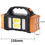 Thumbnail: Solar LED, Portable USB Rechargeable Flashlight, Waterproof, & IT'S A POWERBANK!