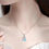 Thumbnail: New Sparkling & Shiny 925 Silver, White, Blue, Pink, & Purple, Dolphin Necklaces