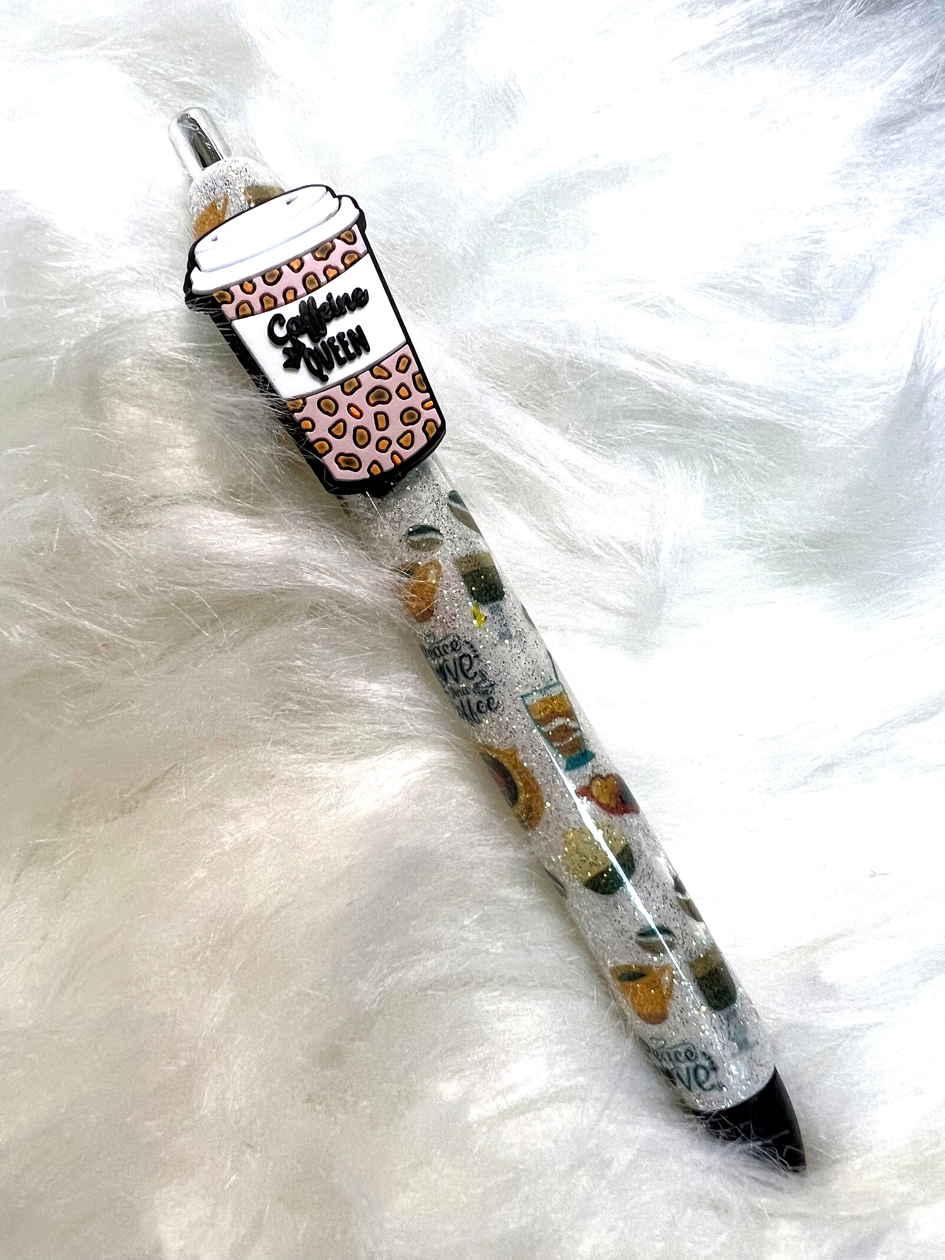 Caffeine Queen Glitter Gel Pen