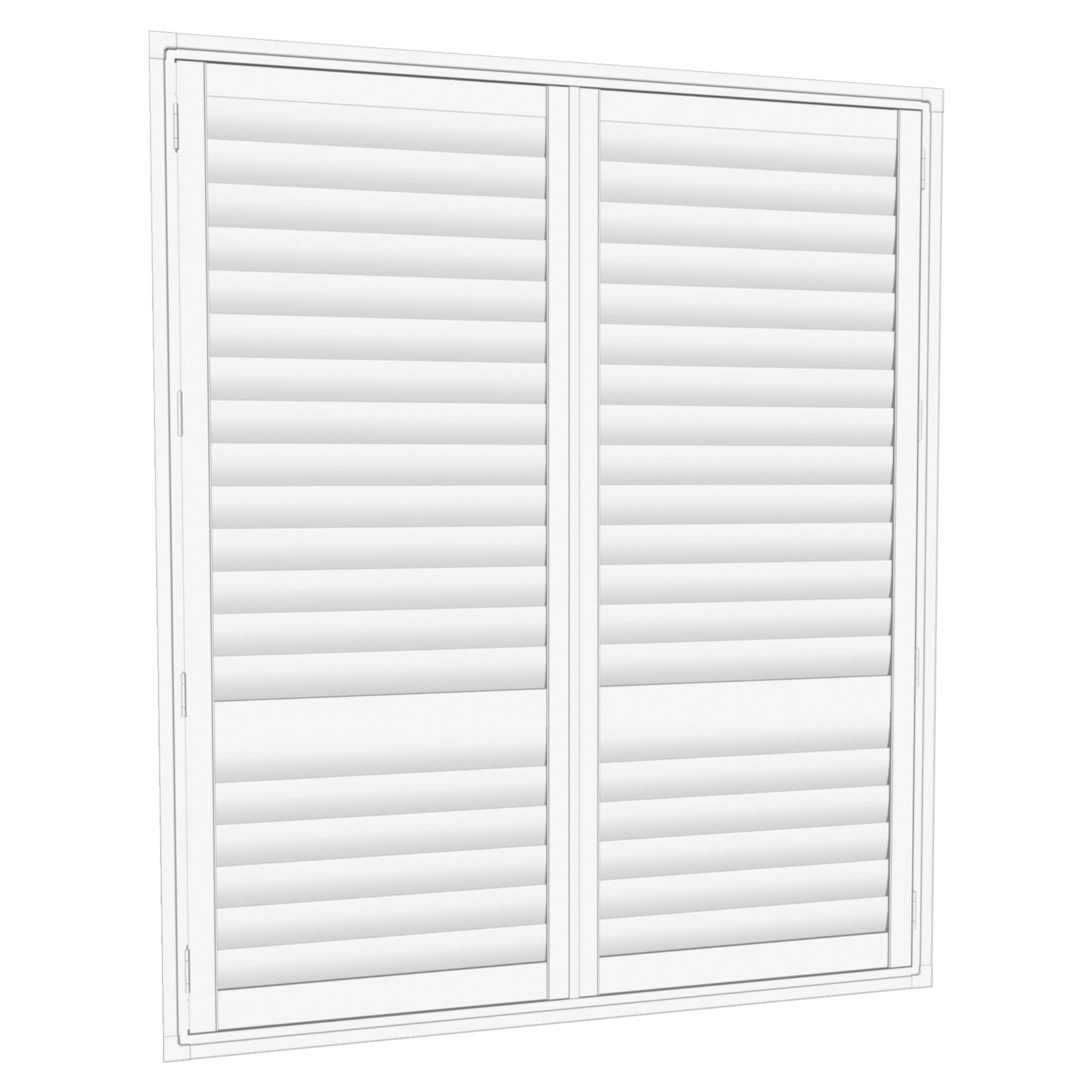 EasyAs 1510mmx1800mm Adjustable Plantation Shutter