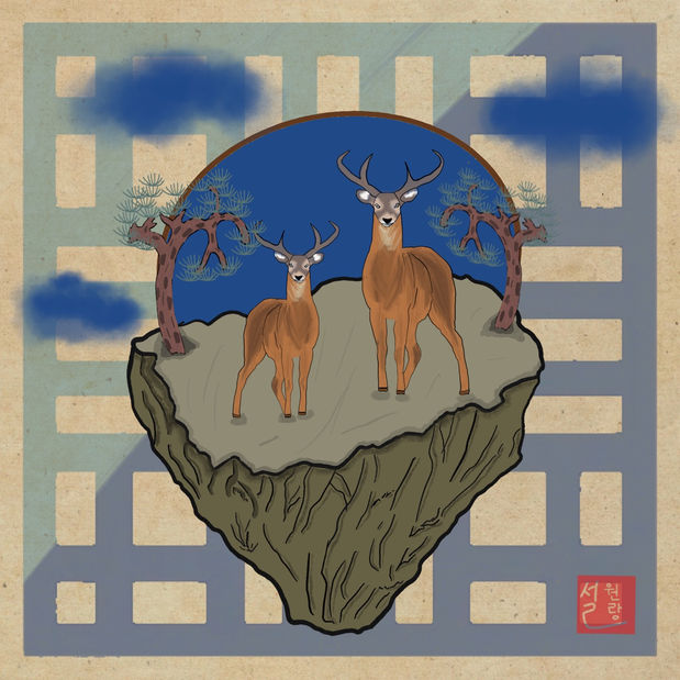 민화09 경화수월. 쌍록도. 고구려.jpg