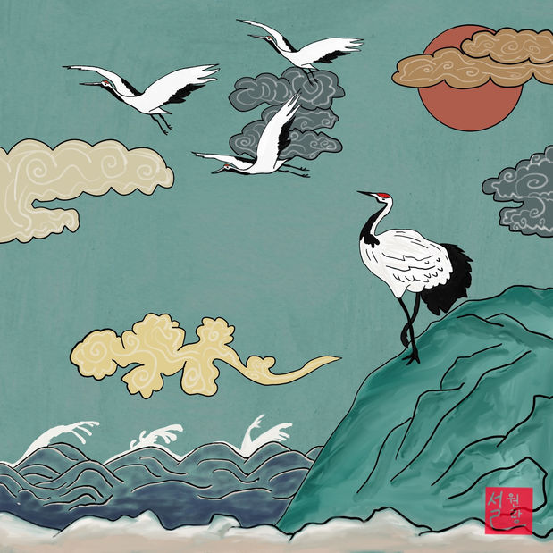 민화07 그루잠. 군학도. 고려.jpg