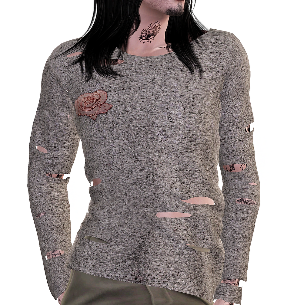 Миниатюра: Men's Sweater with Holes