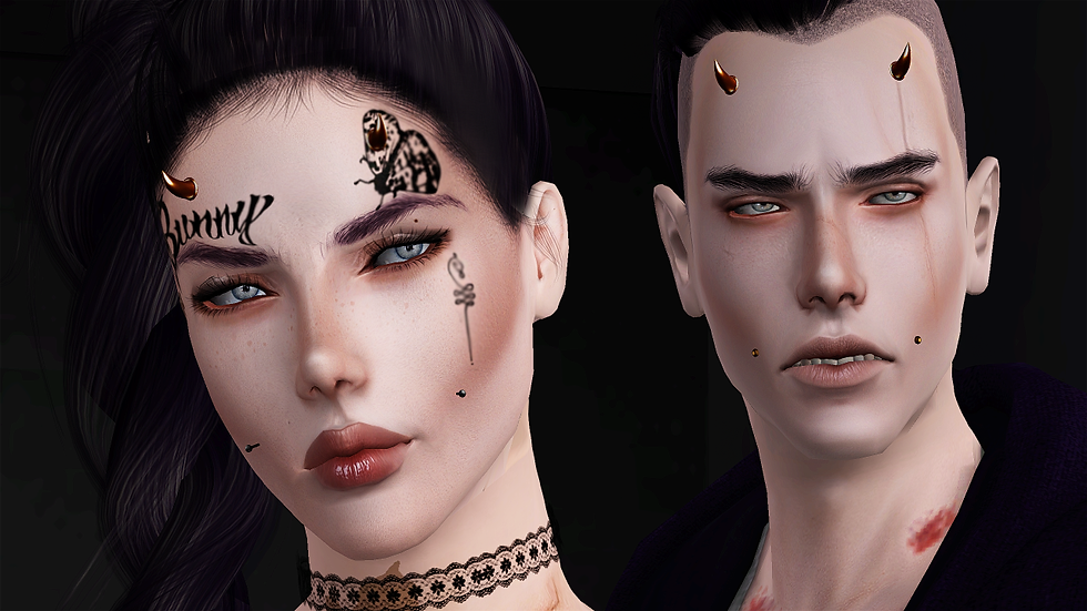 Миниатюра: Simblreen Big and Little Metal Horns Male & Female