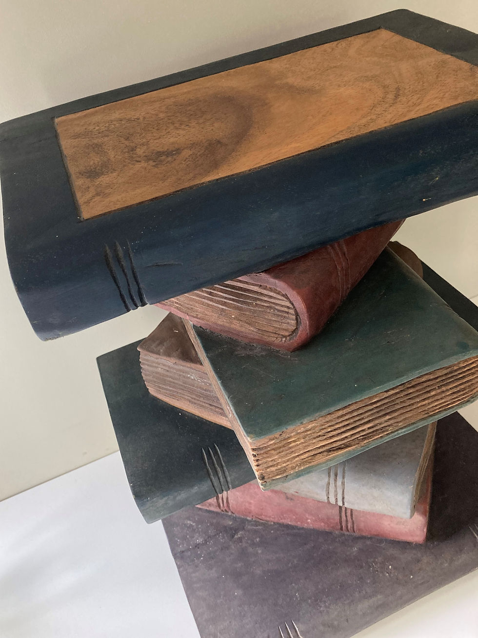 Thumbnail: PILE OF BOOKS SIDETABLE OR STOOL - VINTAGE  '50-'70