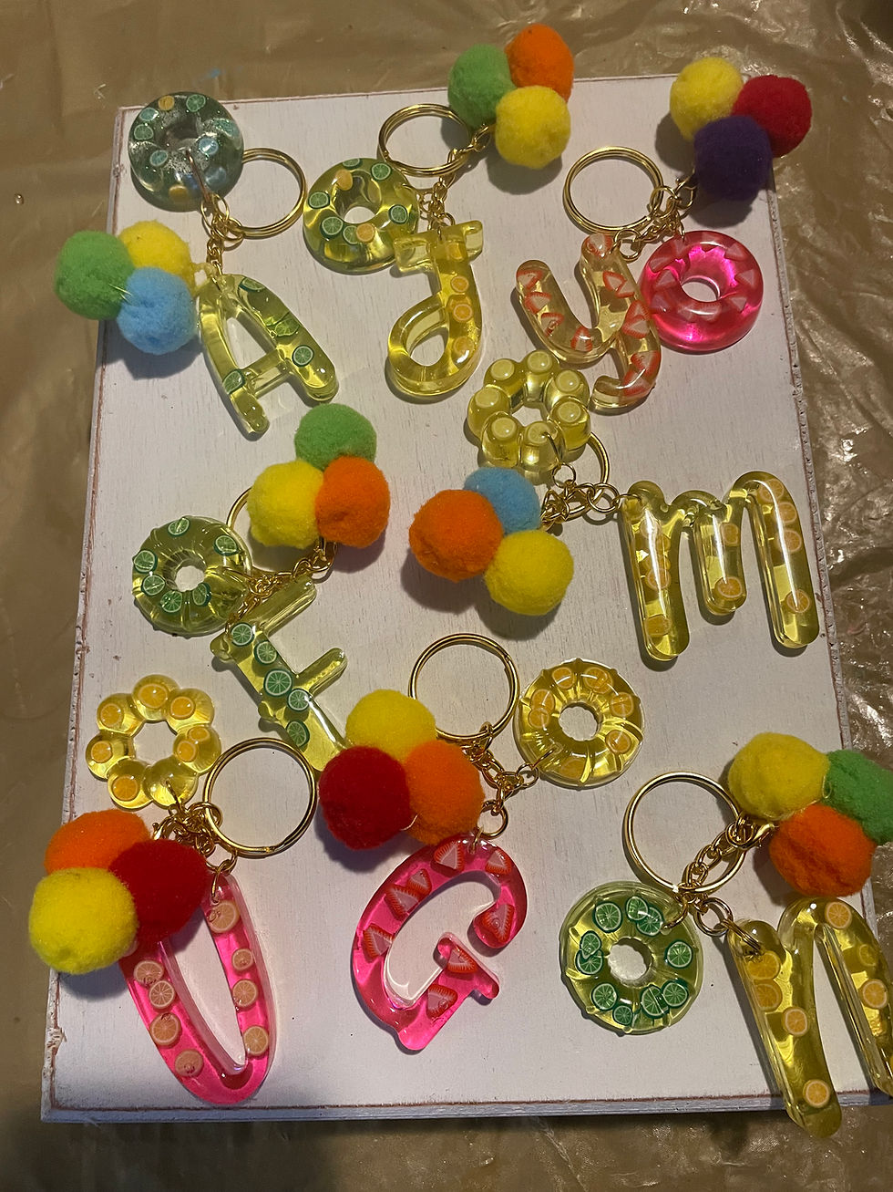 Juicy Resin Letters BD