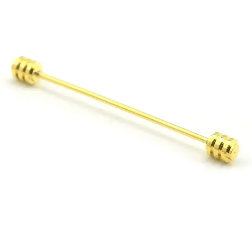 Thumbnail: Metal Tassel Neck Tie Collar Bar Pin Clip Luxury Lapel Pins & Brooches Stylish