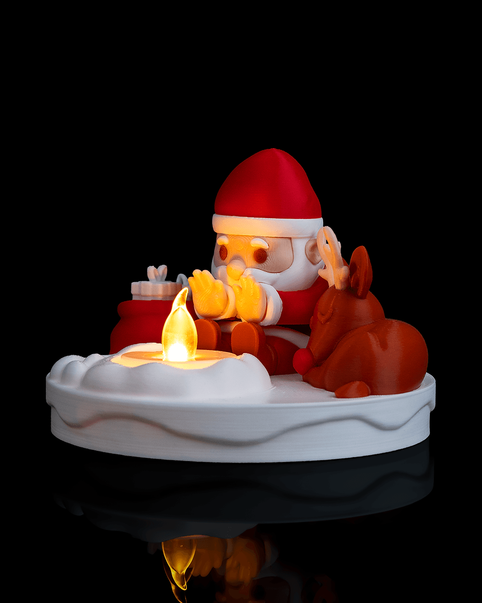 Thumbnail: Veilleuse Feu de foyer du Père Noël
