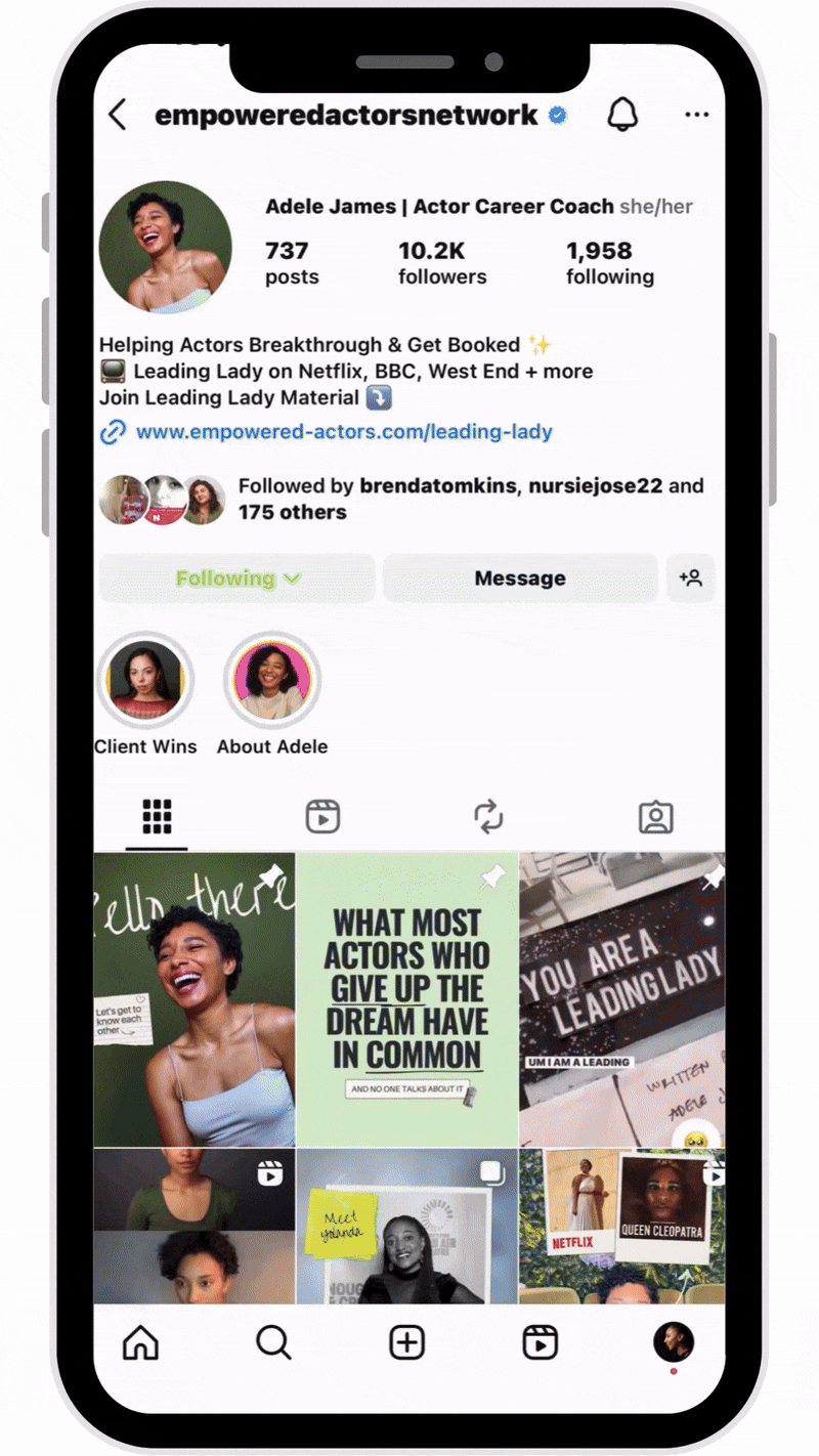 Instagram Profile GIF Preview