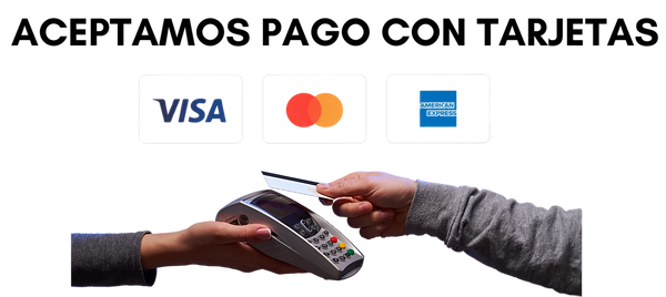Aceptamos pago con tarjeta