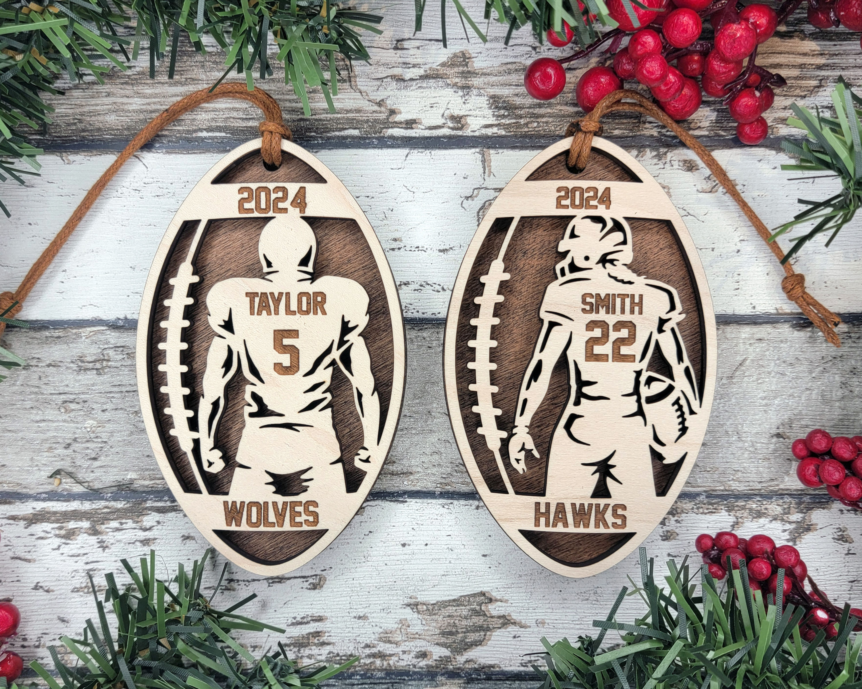 Football Spotlight Ornament