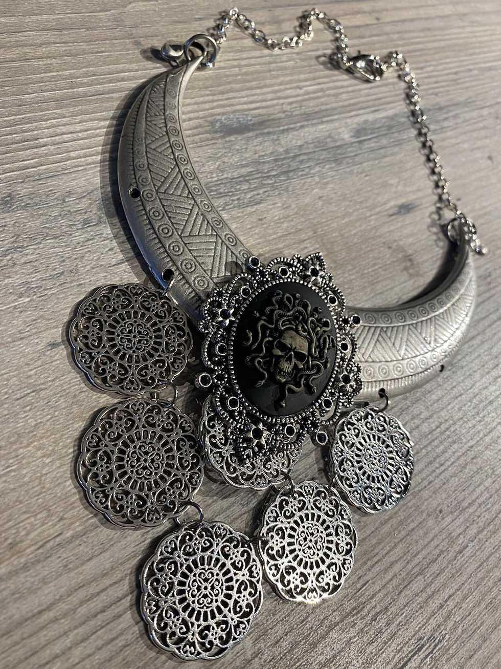 Thumbnail: Silver Medusa Necklace