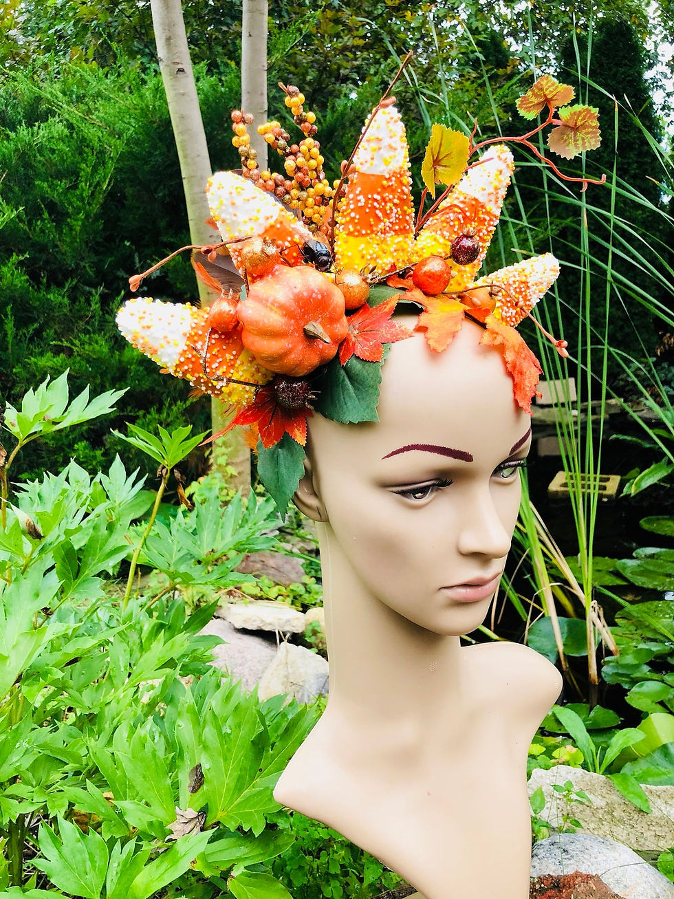 Thumbnail: Spooky Candy Cane Halloween Headdress