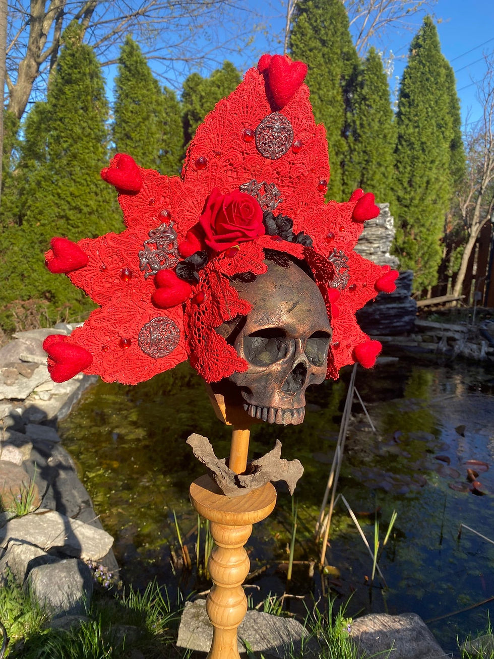 Thumbnail: Bleeding Hear Valentine’s Day Headdress Headpiece
