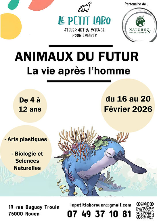 AfficheLe Petit Labo Animaux du futur 16 au 20 février 2026.jpg