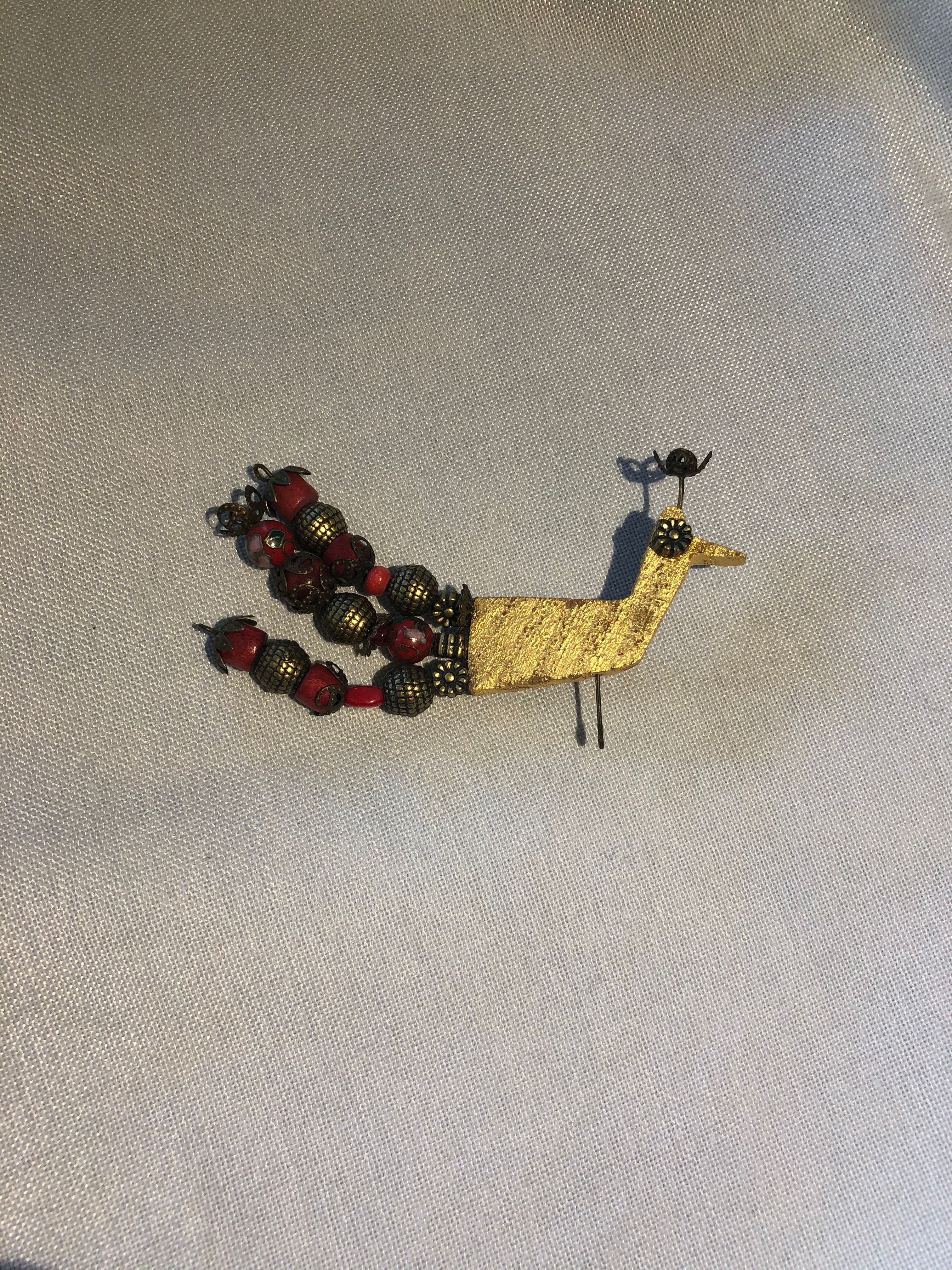 Wooden Farm Beauty Brooch