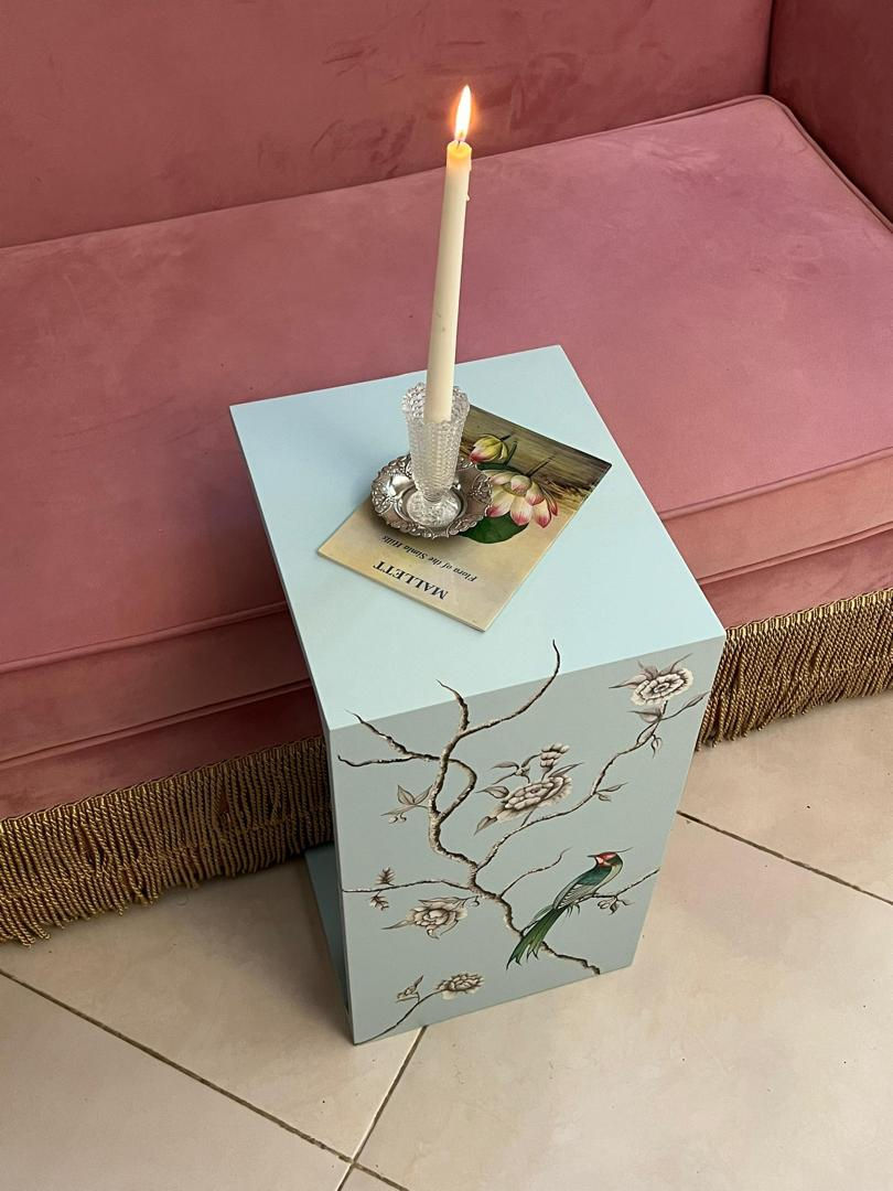 Miniature : hand painted side table