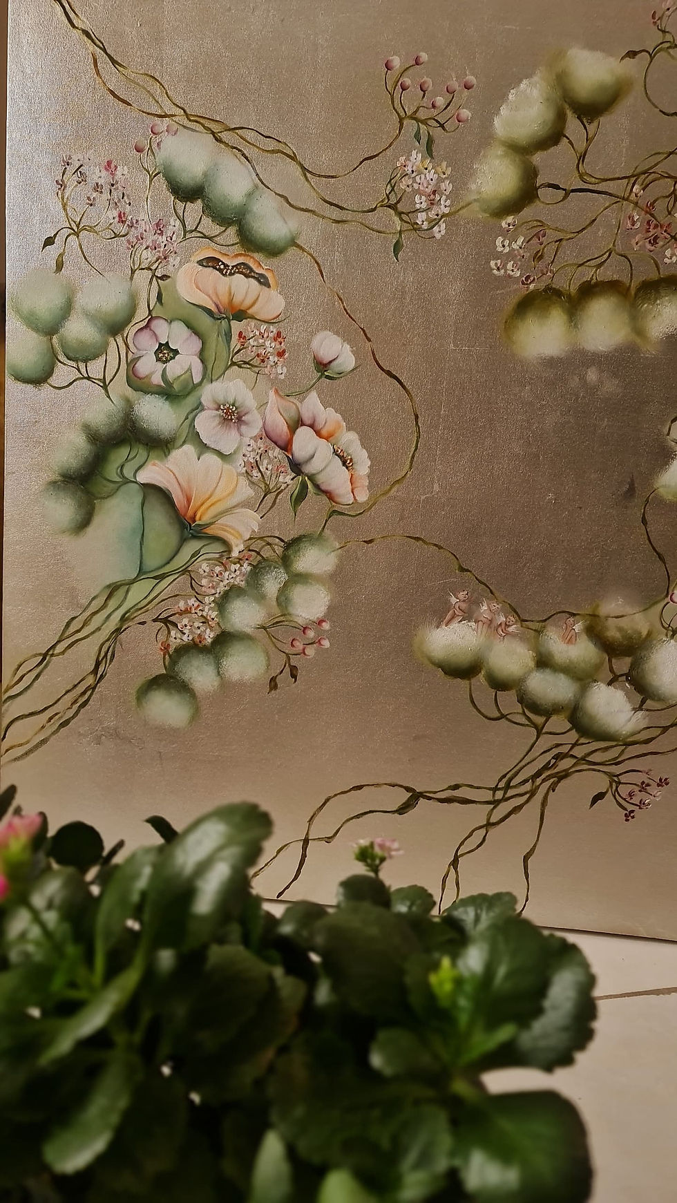 Thumbnail: Richly textured painting symbolizing the foundation of life and earth.
