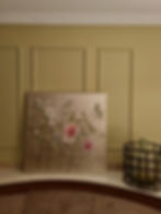 Pink canvas painting