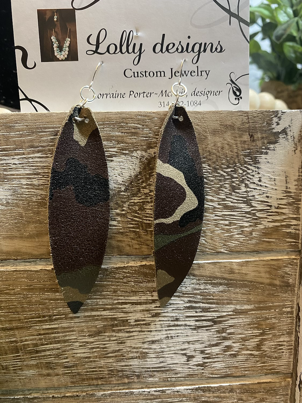 Thumbnail: Leather earrings 
