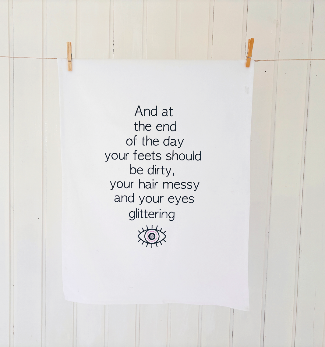 Geschirrtuch 'At the end of the day'