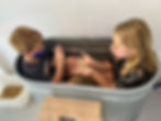 Friends and beans for tactile fun