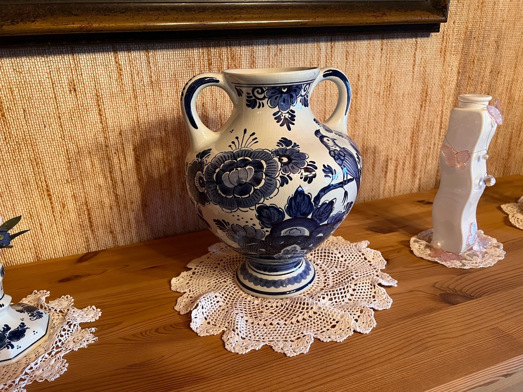 Vase, Gilde, Original Delft, handbemalt, G. Harmeling