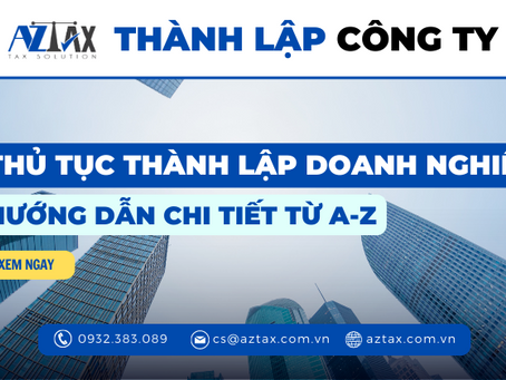 Thu tuc thanh lap cong ty
