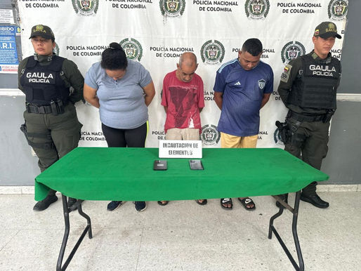 Captura de Cuatro Integrantes de "Los Camaleones Costa" por Extorsión Agravada en Barranquilla y Alrededores