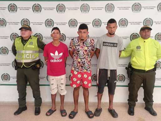 Policía Nacional captura a tres personas por homicidio agravado en el Atlántico