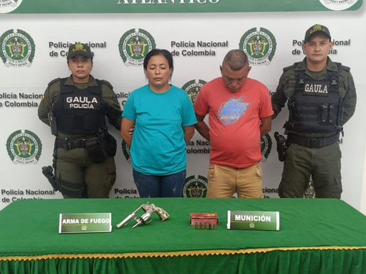 Capturan a dos integrantes de 'Los Pepes' en Sabanagrande por tráfico de armas