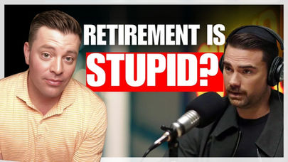 Photo of Michael H Baker and Ben Shapiro with the text Retirement Is Stupid