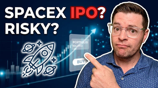  Image of Michael H Baker and text reading SpaceX IPO? Risky?
