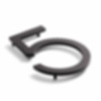 Thumbnail: BLACK MODERN METAL HOUSE NUMBERS