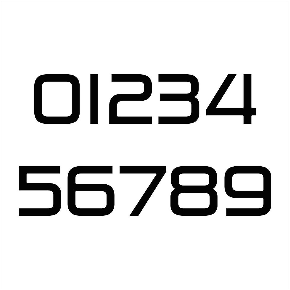 Thumbnail: BOLD ARCHITECTURAL HOUSE NUMBERS