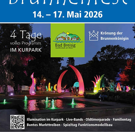 Das traditionelle Brunnenfest in der Quellenstadt Bad Breisig ist weit über die Region hinaus ein echtes Highlight. Vier Tage lang verwandelt sich der Kurpark am Rhein in einen lebendigen Treffpunkt mit Live-Musik, bunten Marktständen und einem tollen Programm für die ganze Familie. Ein ganz besonderer Moment ist jedes Jahr das Wochenende, wenn der Park bei Einbruch der Dunkelheit stimmungsvoll illuminiert wird und in den schönsten Farben erstrahlt.
Und wer könnte an so einem Ort besser passen als wir, wenn es um das perfekte Licht geht? Verbinden Sie Ihren Ausflug zum Brunnenfest mit faszinierenden Lichtideen für Ihr Zuhause. Wir freuen uns auf Ihren Besuch und inspirierende Gespräche im Kurpark!
Wir von der Groeber Mannheim Lichtwerke GmbH freuen uns riesig, auf dem diesjährigen Brunnenfest mit einem eigenen Ausstellungsstand dabei zu sein! Passend zum leuchtenden Ambiente des Kurparks präsentieren wir Ihnen exklusiv die hochwertigen Außenleuchten der Marke Epstein.