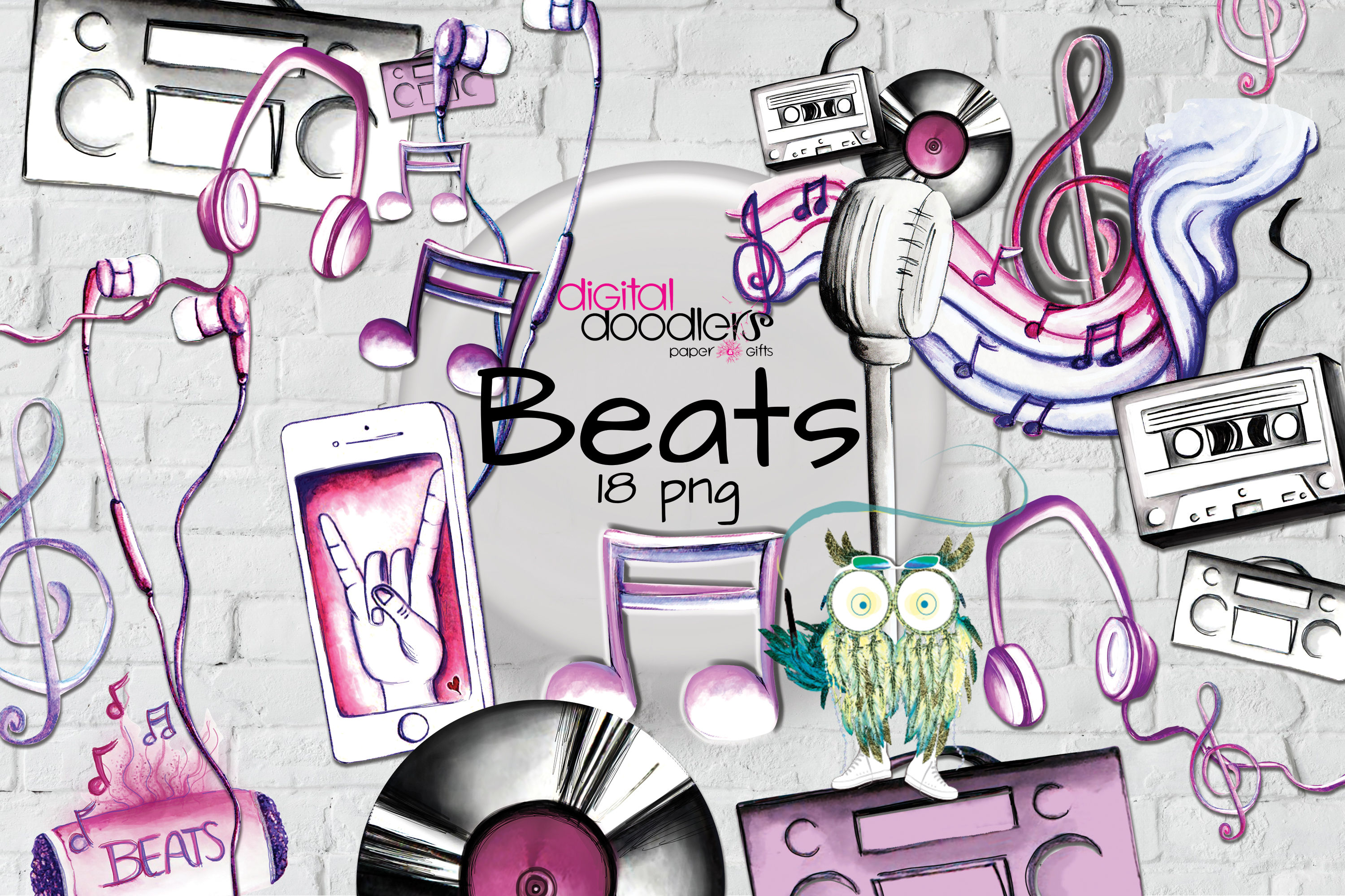 Beats Music Inspired Graphics